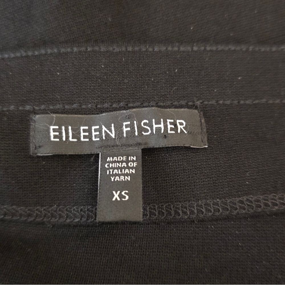 Eileen Fisher Black Pull-on Pencil Skirt Size XS - Picture 8 of 9